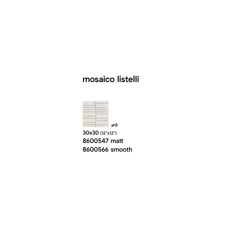 ROYAL 30X30 IVORY MAT MOSAIK LISTELLI - SAIME CERAMICHE 8600547 SAIME CERAMICHE - 1