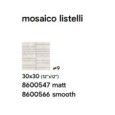 ROYAL 30X30 IVORY SMOOTH MOSAIK LISTELLI - SAIME CERAMICHE 8600566 SAIME CERAMICHE - 1