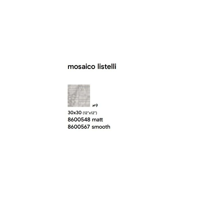 ROYAL 30X30 SILVER MAT MOSAIQUE LISTELLI - SAIME CERAMICHE 8600548 SAIME CERAMICHE - 1