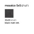 URBAN 30X30 BLACK NATUREL MOSAIQUE 3 - SAIME CERAMICHE 7600108 SAIME CERAMICHE - 1