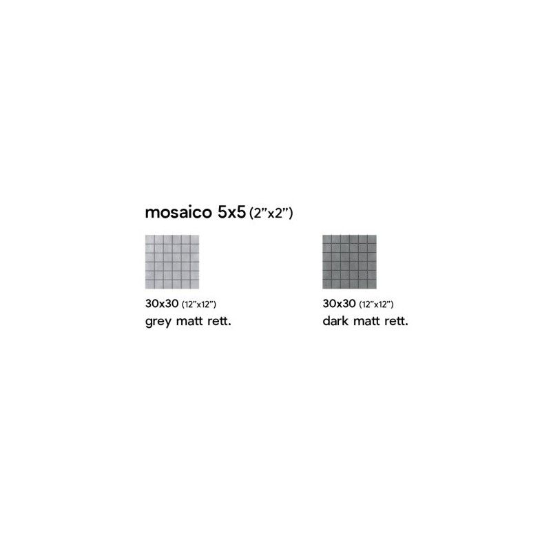 URBAN 30X30 GREY NATURAL MOSAIC 3 - SAIME CERAMICHE 7600111 SAIME CERAMICHE - 1