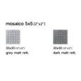 URBAN 30X30 GREY NATURAL MOSAIC 3 - SAIME CERAMICHE 7600111 SAIME CERAMICHE - 1