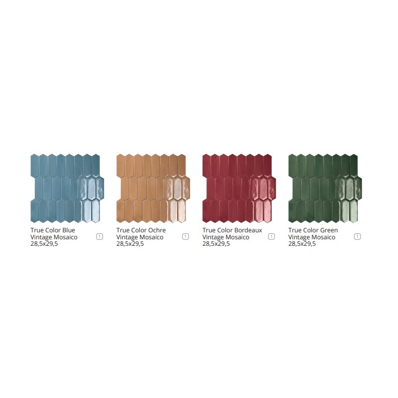TRUE COLOR GREEN VINTAGE MOSAIK 28,5X29,5 - FAP CERAMICHE fTFG FAP CERAMICHE - 1