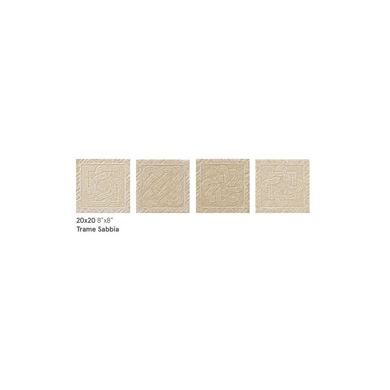Effetto Pietra di Ostuni Trame Sabbia 20x20 - CERDOMUS