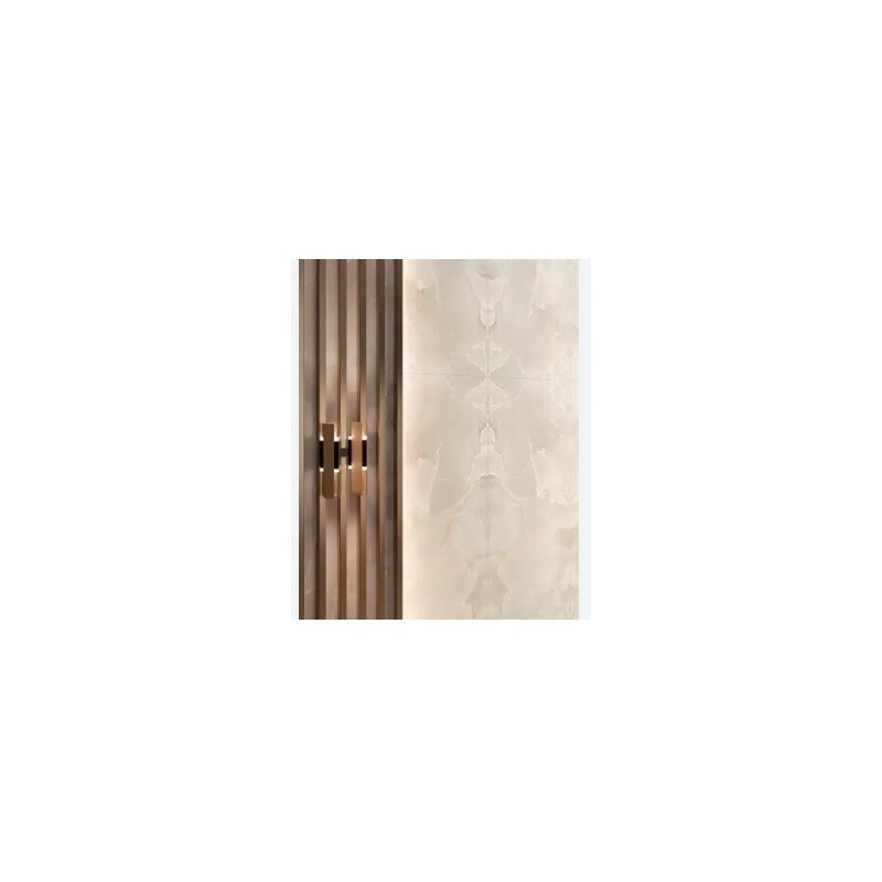 ONYCE ON 01 BOOKMATCH A LUX SQ BIANCO 120X278 6MM  - MIRAGE CAR7 MIRAGE - 1