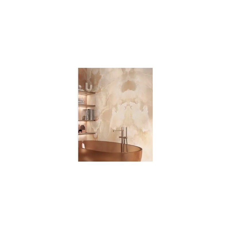 ONYCE ON 03 BOOKMATCH A LUX RT MIELE CHIARO 120X278 6MM  - MIRAGE CAS3 MIRAGE - 1