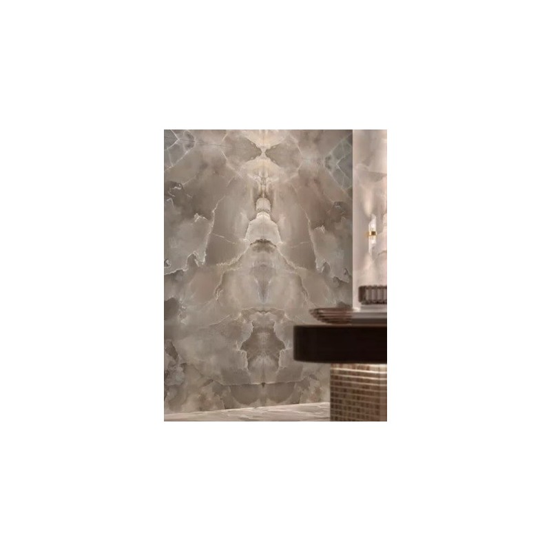 ONYCE ON 05 BOOKMATCH B LUX SQ NERO 120X278 6MM  - MIRAGE CAT0 MIRAGE - 1