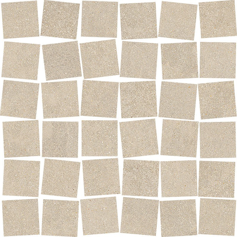 RECONCRETE RO 02 SPAZZOLATO MOSAICO 36T BEIGE 30X30 - MIRAGE CBH8 MIRAGE - 1