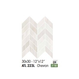 ATELIER CHEVRON CRYSTAL DOLOMIA 30X30 BRILLANT - NOVABELL ATL223L NOVABELL - 1