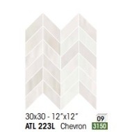 ATELIER CHEVRON CRYSTAL DOLOMIA 30X30 LUCIDO - NOVABELL ATL223L NOVABELL - 1