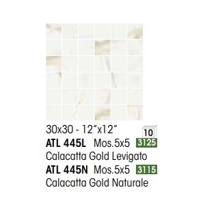 ATELIER MOSAIQUE 5X5 CALACATTA GOLD BRILLANT - NOVABELL ATL445L NOVABELL - 1
