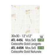 ATELIER MOSAIC 5X5 CALACATTA GOLD POLISHED - NOVABELL ATL445L NOVABELL - 1