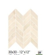 ATELIER CHEVRON COZY MARFIL 30X30 POLISHED - NOVABELL ATL553L NOVABELL - 1