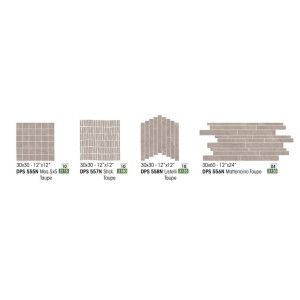 DEEPSTONE MOSAIQUE LISTELLI 30X30 TAUPE - NOVABELL DPS558N NOVABELL - 1