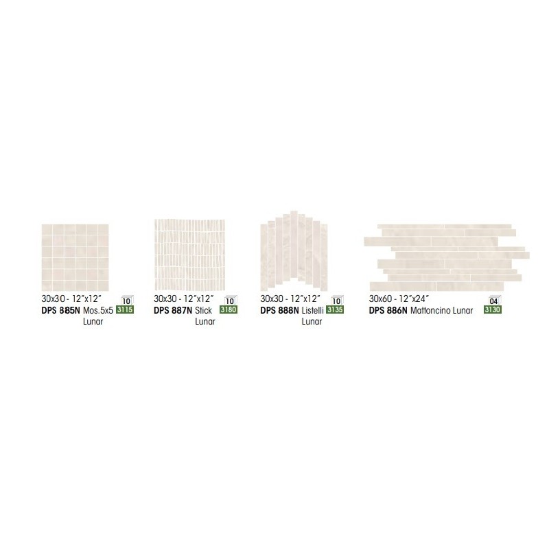DEEPSTONE MOSAIK 5X5 LUNAR - NOVABELL DPS885N NOVABELL - 1