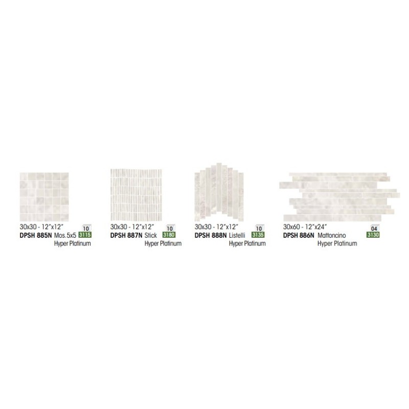 DEEPSTONE MOSAIQUE 5X5 HYPER PLATINUM - NOVABELL DPSH885N NOVABELL - 1