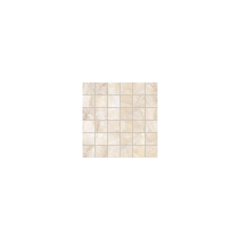 TELE DI MARMO LUMIA 30X30 MOSAIK 5X5 IVORY GIOIELLO SILKTECH - EMILCERAMICA EN9H EMILCERAMICA - 1