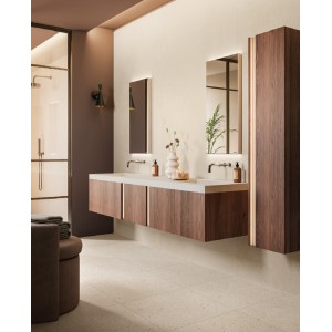 Armoire de toilette BATHMOOD CLASSY 01 Monobloc avec vasque intégrée et tiroir en bois MIRAGE MIRAGE BATHMOOD - 4
