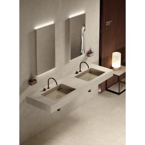 Armoire de toilette BATHMOOD JOY FLAIR 13 Plan de toilette avec vasque intégrée sous plan en céramique MIRAGE MIRAGE BATHMOOD - 