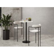 Tavolo HABITAT COSMOPOLITAN in gres e struttura Black Textured