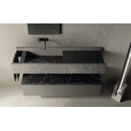 HABITAT DIALOGO A bathroom cabinet with Nero Marquina top