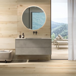 HABITAT ARMONIA A wall-hung bathroom cabinet with double drawer