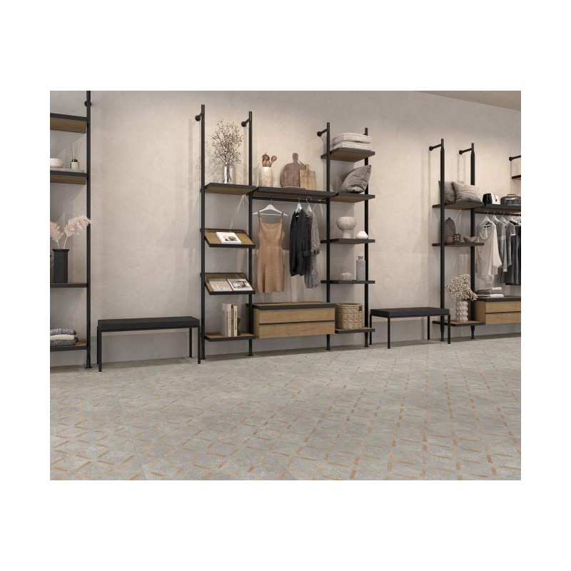 MURO GREY DECOR 59,55X59,55 - APAVISA 8431940449444 APAVISA - 1