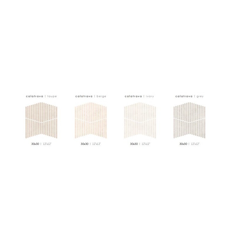 LUTEZIA GREY MOSAIK CALATRAVA 30,3x30,5 - CERAMICA RONDINE J93409 CERAMICA RONDINE - 1