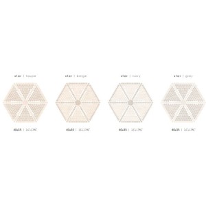 LUTEZIA BEIGE TAUPE MOSAIQUE STAR 40x45 - CERAMICA RONDINE J93403 CERAMICA RONDINE - 1