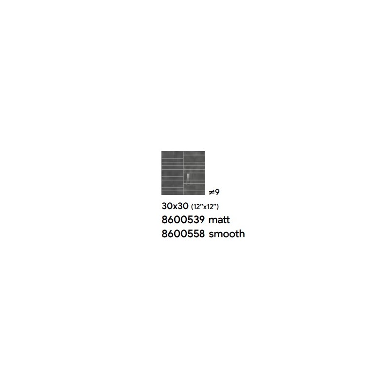ROYAL 30X30 DARK SMOOTH MOSAIK LISTELLI - SAIME CERAMICHE 8600558 SAIME CERAMICHE - 1