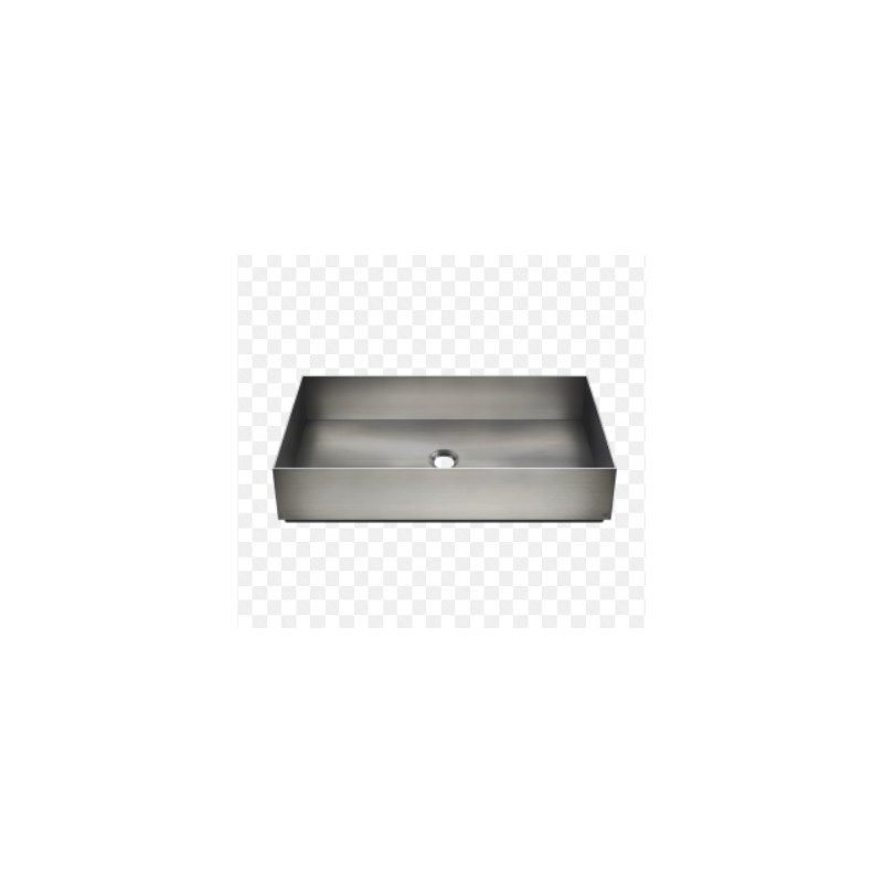 VENTAGLIO Counter washbasin 400x400mm in stainless steel, without overflow waste GESSI GESSI SPA  - 1