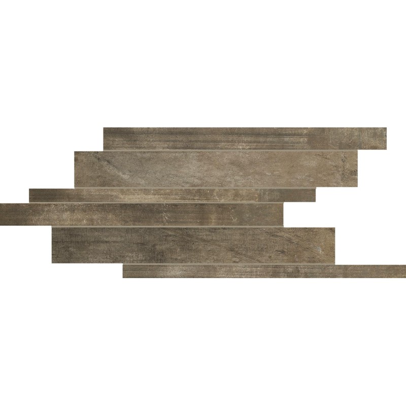 MATIÈRES REX BRUN LISTE-MODUL MIX GESTAFFELT 21X40 - LUXURY DESIGN FLORIM Ceramiche 755940 FLORIM LUXURY DESIGN - 1
