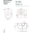 ARTCERAM FILE 2.0 BIDET HÄNGED FLB001 ARTCERAM - 2