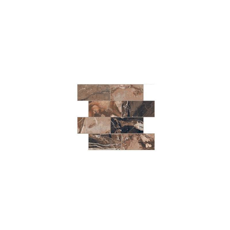 BIJOUX JASPE ROUGE GLOSSY 6MM GESTAFFELTE BRICK  7,5X15  - LUXURY DESIGN FLORIM 767604 FLORIM LUXURY DESIGN - 1