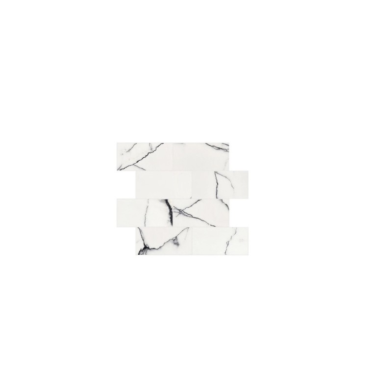 B&W MARBLE BREACH HIGH GLOSSY  6MM MURETTO  SFALSATO 30X30 TESSERA 7,5X15 - ARCHITECTURAL DESIGN FLORIM 767460 FLORIM ARCHITECTU