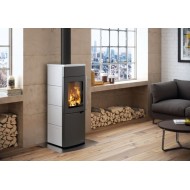 Eva Wood Stove PALAZZETTI — modern 8 kW, Thermofix® hearth
