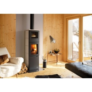 Kaminofen Eva mit Backofen