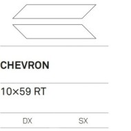 ELEMENT DESIGN WHITE DX CHEVRON 10X59 DECORATION - KEOPE A0T6 CERAMICHE  KEOPE  - 1