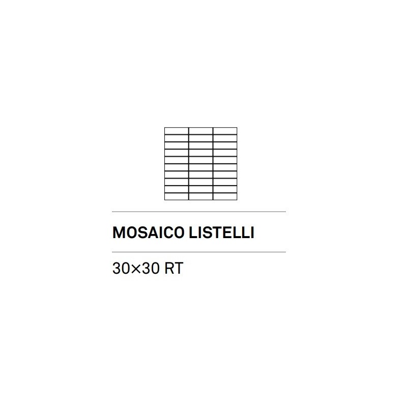 TREVI CROSS WHITE MOSAICO LISTELLI 30X30 ASS - KEOPE I38M CERAMICHE  KEOPE  - 1