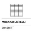 TREVI CROSS WHITE MOSAICO LISTELLI 30X30 ASS - KEOPE I38M CERAMICHE  KEOPE  - 1
