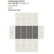 TREVI SEAMLESS CROSS WHITE KIT 4 120X278 DECORATION - KEOPE I3K8 CERAMICHE  KEOPE  - 1
