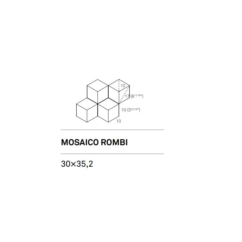 GRACE CLAY MOSAIC ROMBI 35,2X30 ASS - KEOPE J3CL CERAMICHE  KEOPE  - 1