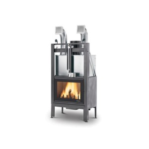 Palazzetti Ecomonoblocco MX 78 frontal wood-burning fireplace