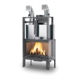 Palazzetti Ecomonoblocco MX 86 Corner wood-burning fireplace