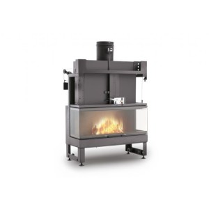 Palazzetti ECOMONOBLOCCO EM 16:9 3D wood-burning fireplace