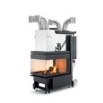 Caminetto Palazzetti WT 60 3D in Thermofix, vista a 3 lati