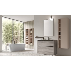 Riva modern bathroom composition H210x113x45.5 cm