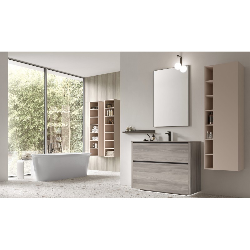 Riva modern bathroom composition H210x113x45.5 cm
