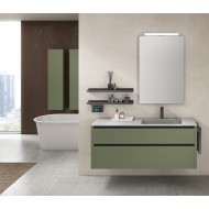 Riva suspended bathroom vanity H200xL148xP45.5 cm