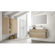 Riva bathroom composition H200xL128xP45 cm by Hafro-Geromin